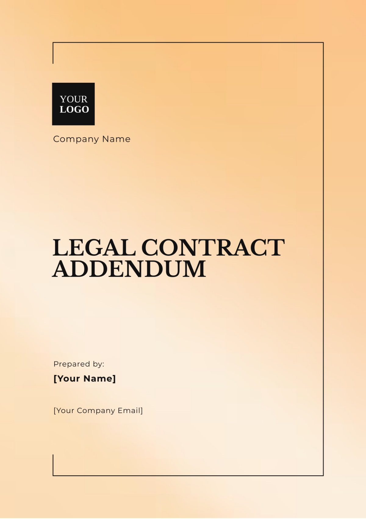 Legal Contract Addendum Template - Edit Online & Download