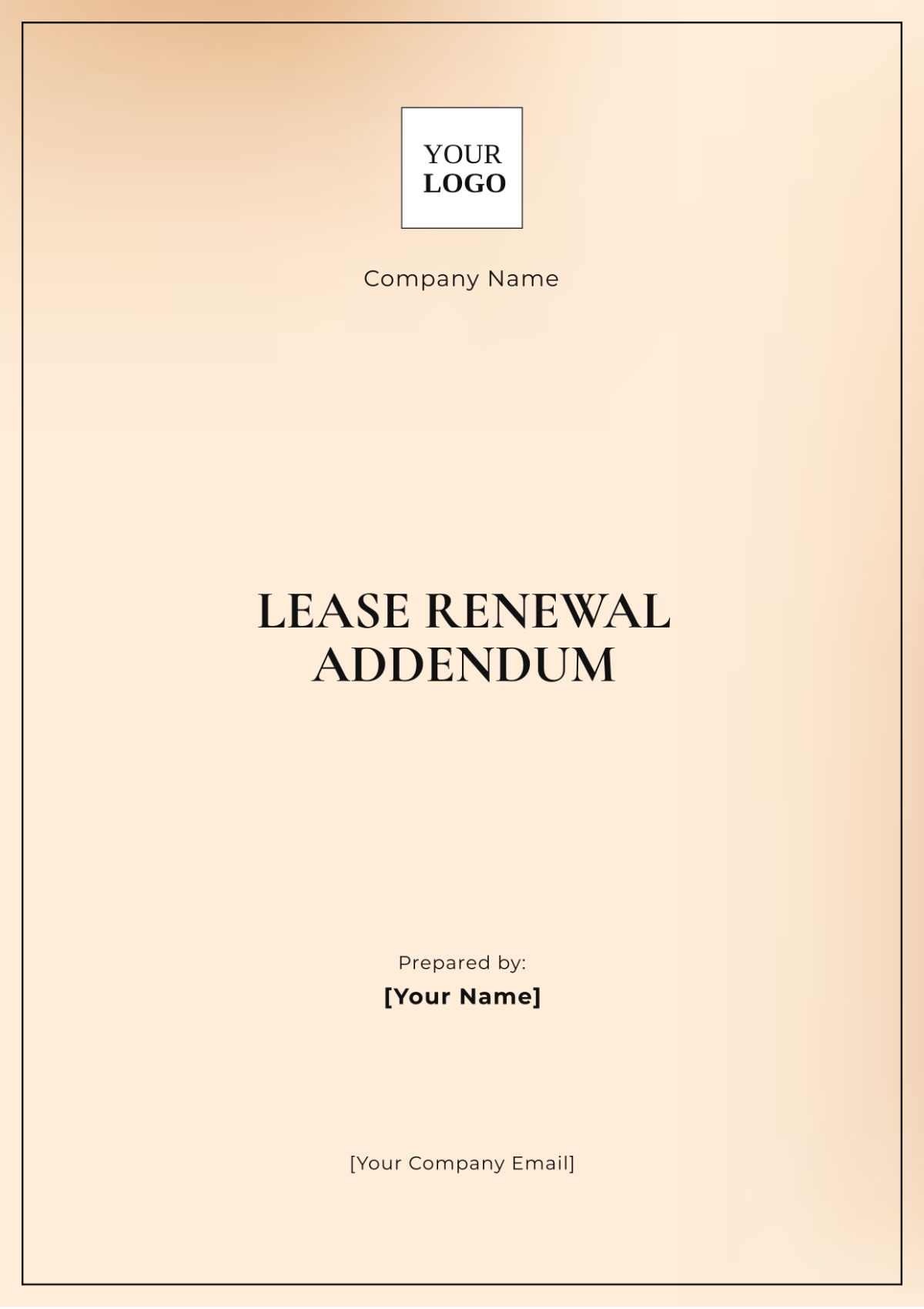 Lease Renewal Addendum Template - Edit Online & Download