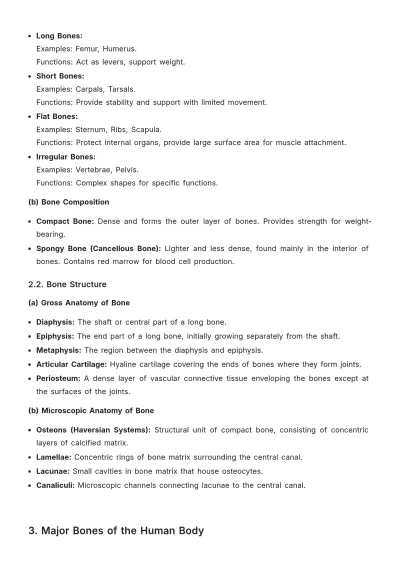 Free Anatomy Study Chapter Outline Template to Edit Online