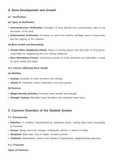 Free Anatomy Study Chapter Outline Template to Edit Online