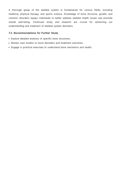 Free Anatomy Study Chapter Outline Template to Edit Online