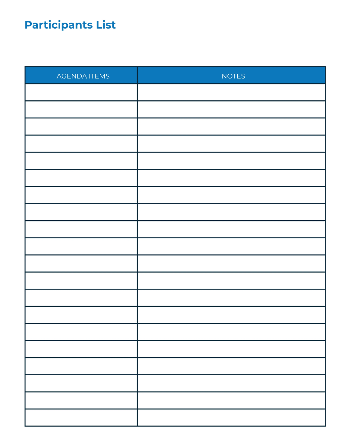 Free School Meeting Planner Template to Edit Online