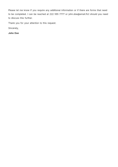 Free Request Letter for School Template to Edit Online
