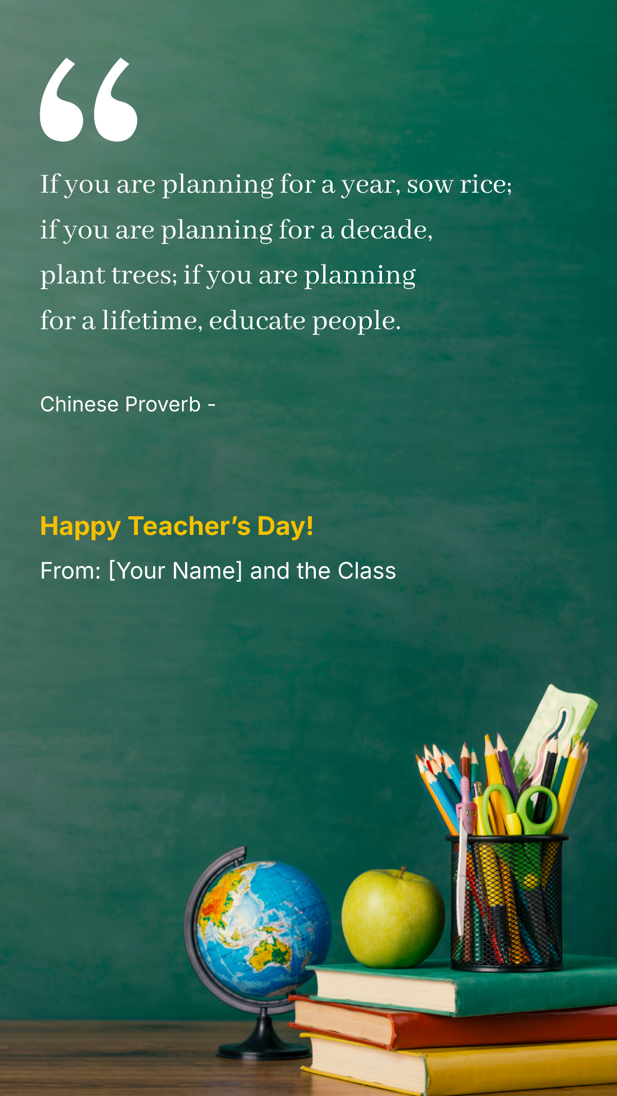 Teachers Day Quote From Students