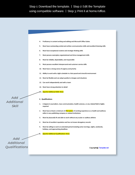 Health Information Job Descriptions