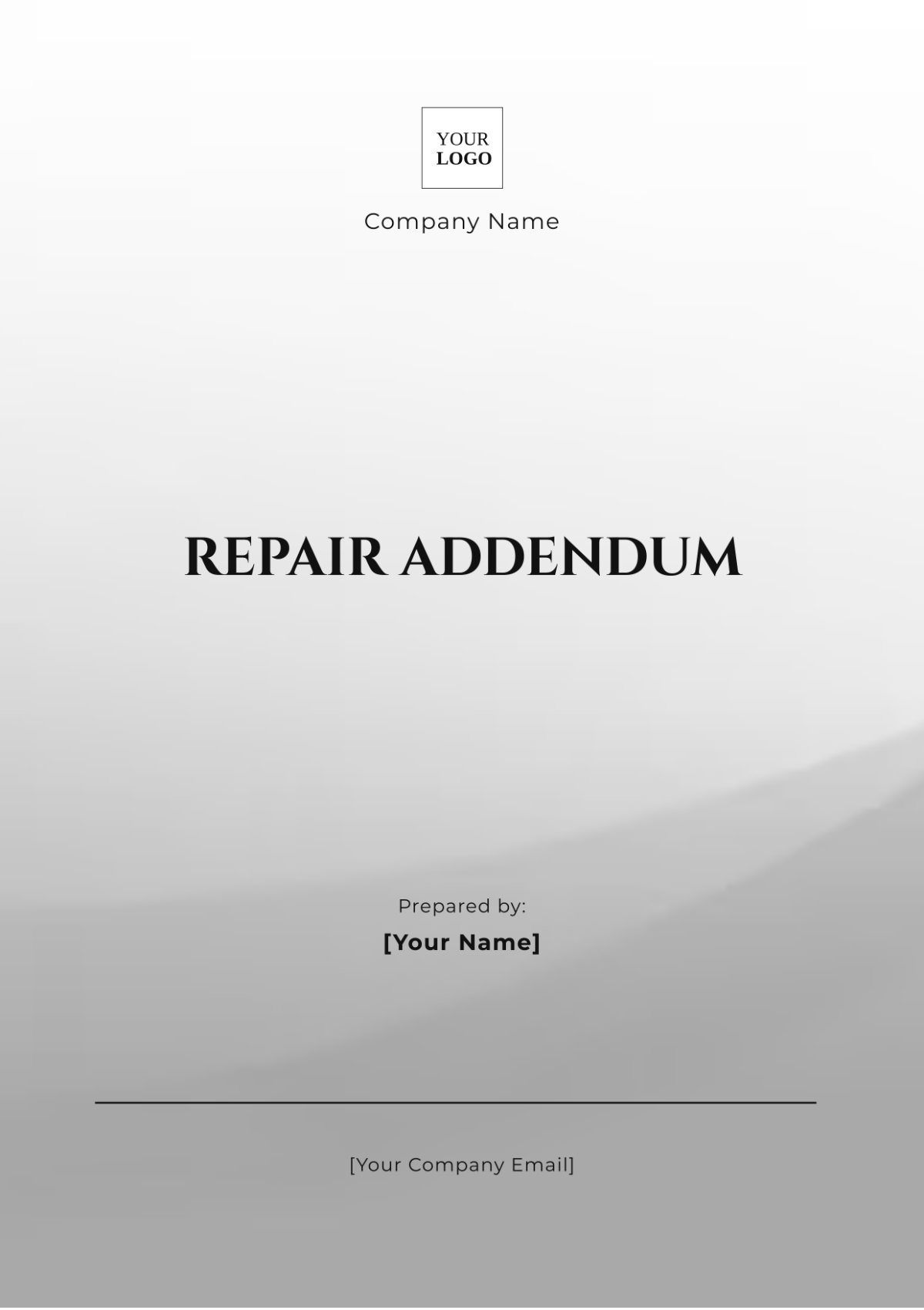 Repair Addendum Template - Edit Online & Download