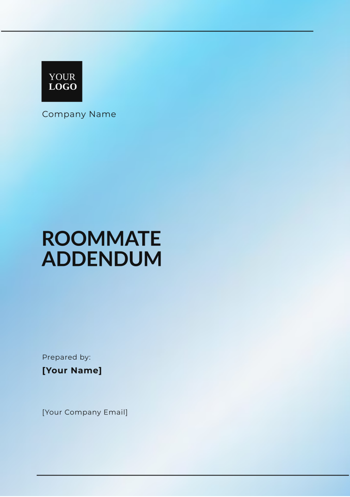 Roommate Addendum Template - Edit Online & Download