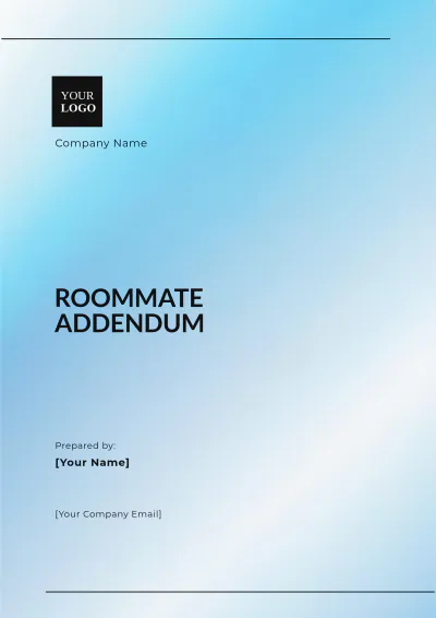 Free Roommate Addendum Template to Edit Online