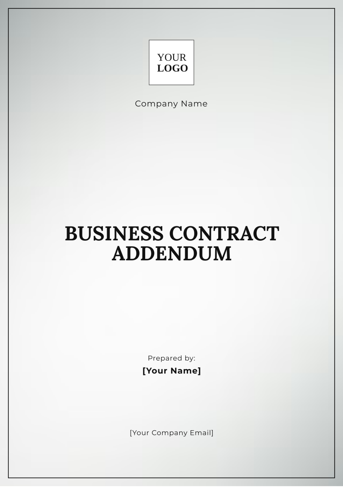 Business Contract Addendum Template - Edit Online & Download