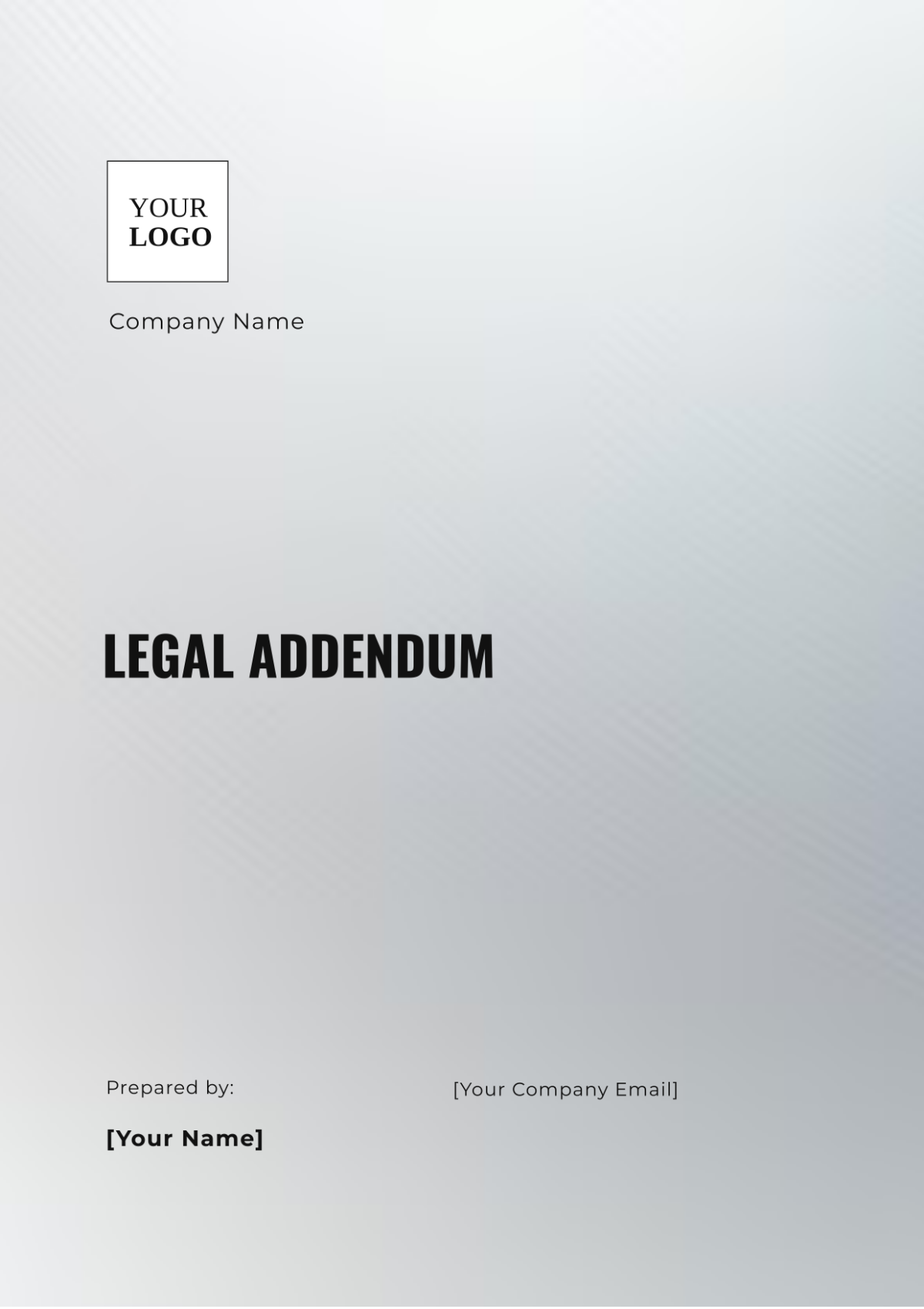 Legal Addendum Template - Edit Online & Download