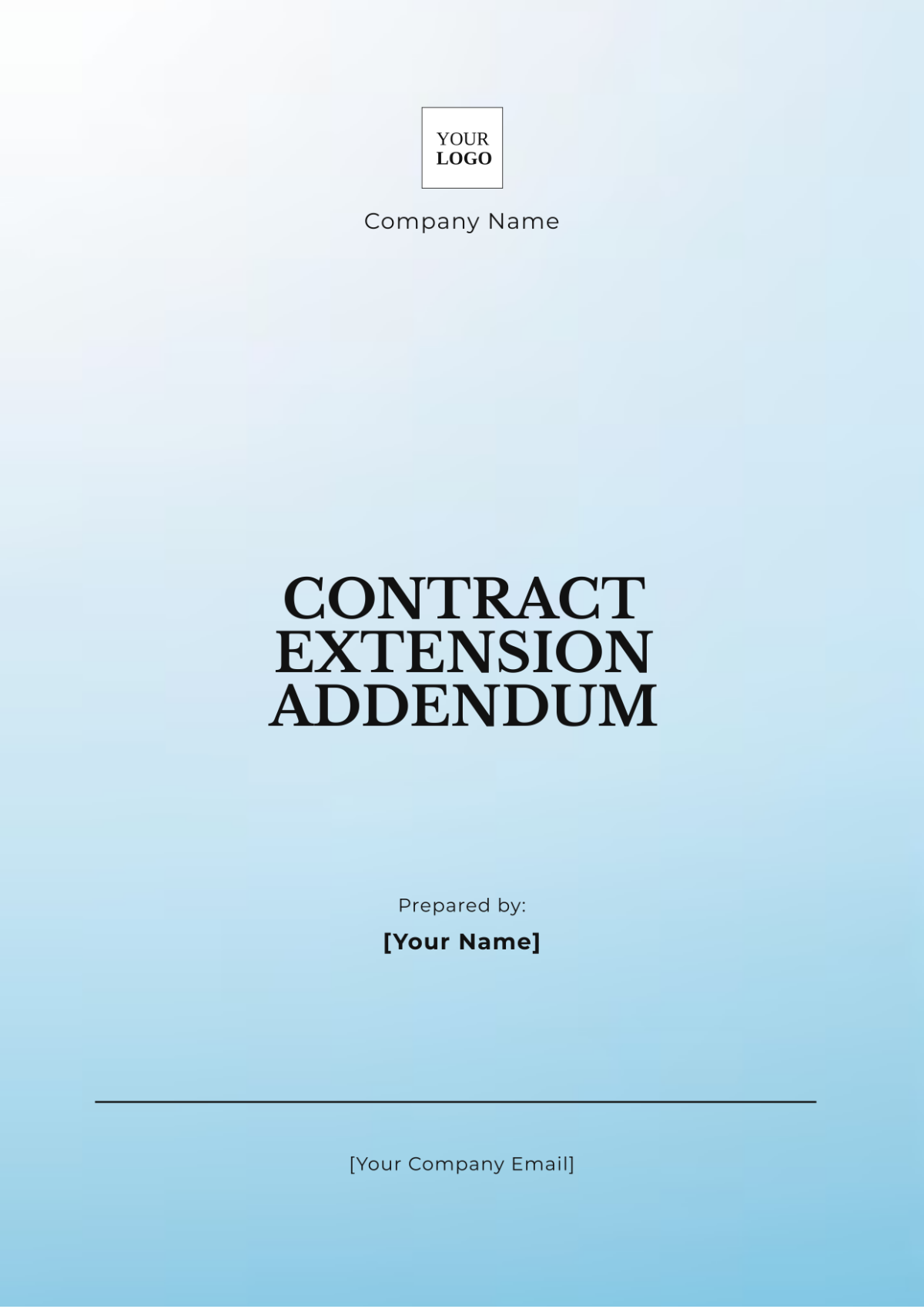 Contract Extension Addendum Template - Edit Online & Download