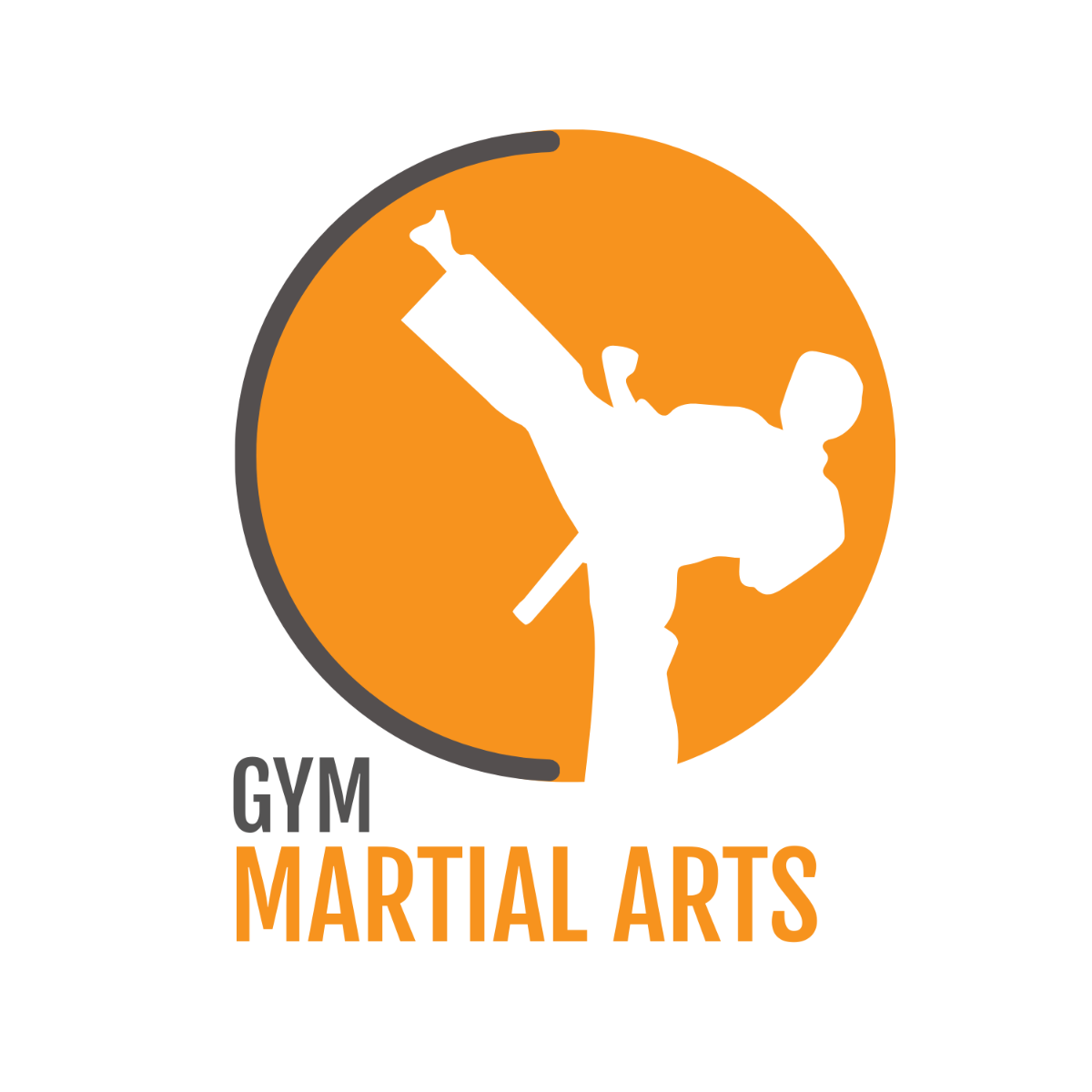 Gym Martial Arts Logo