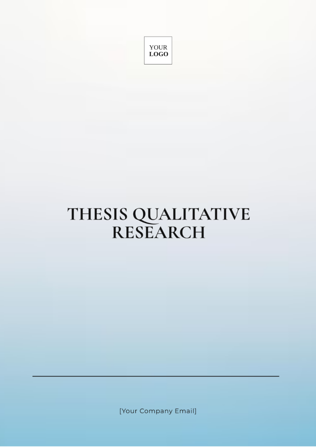 Thesis Quantitative Research Template - Edit Online & Download