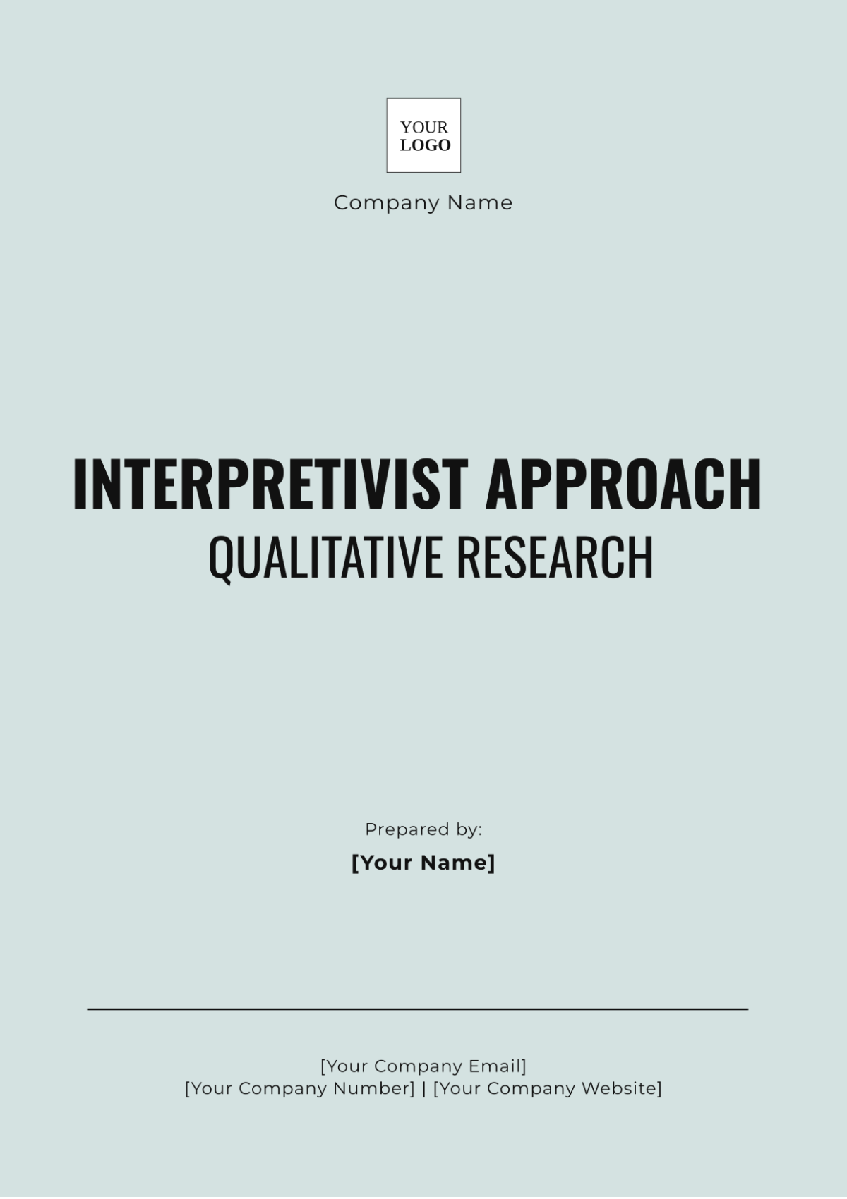 Interpretivist Approach Qualitative Research Template - Edit Online & Download