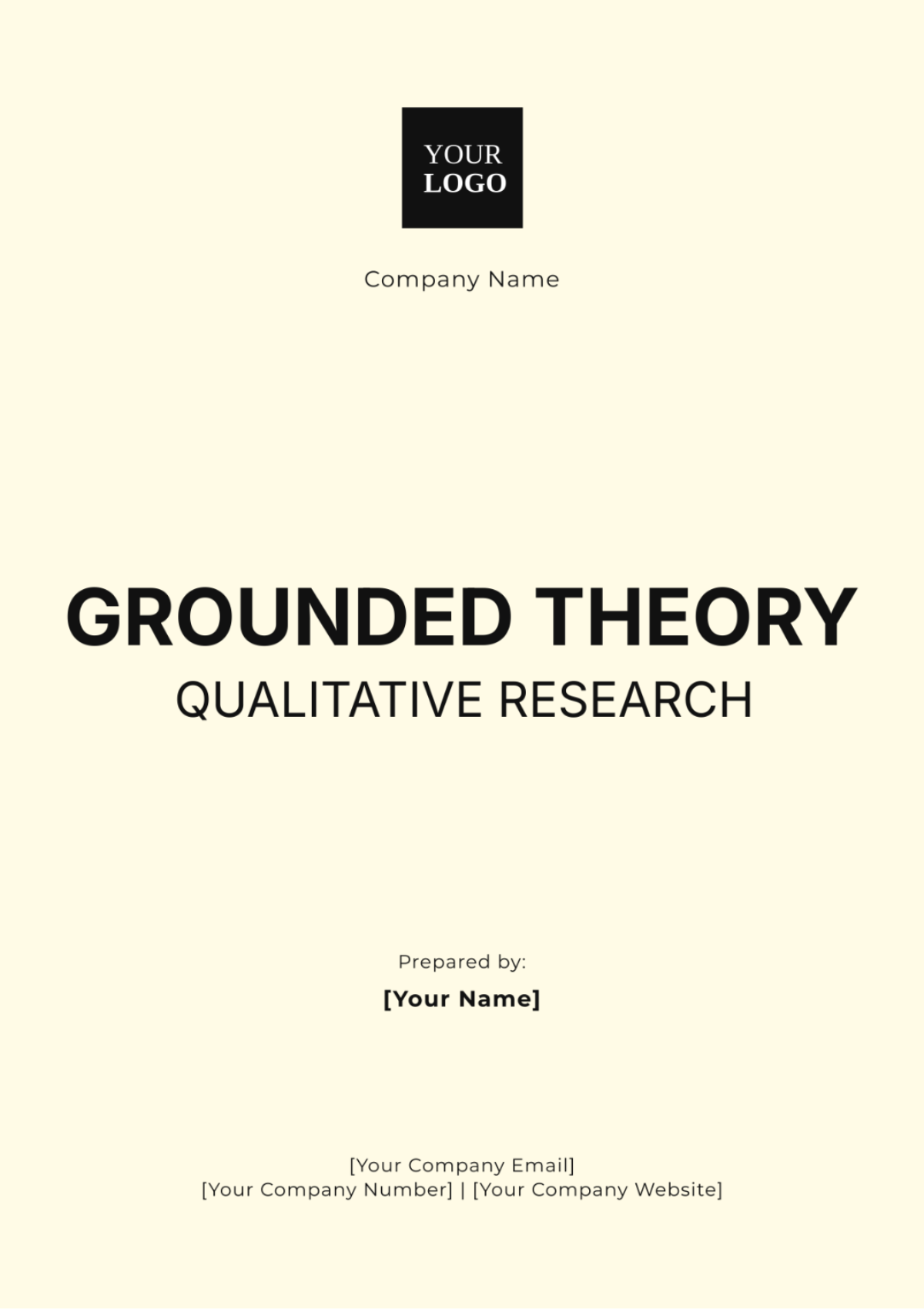 Grounded Theory Qualitative Research Template - Edit Online & Download