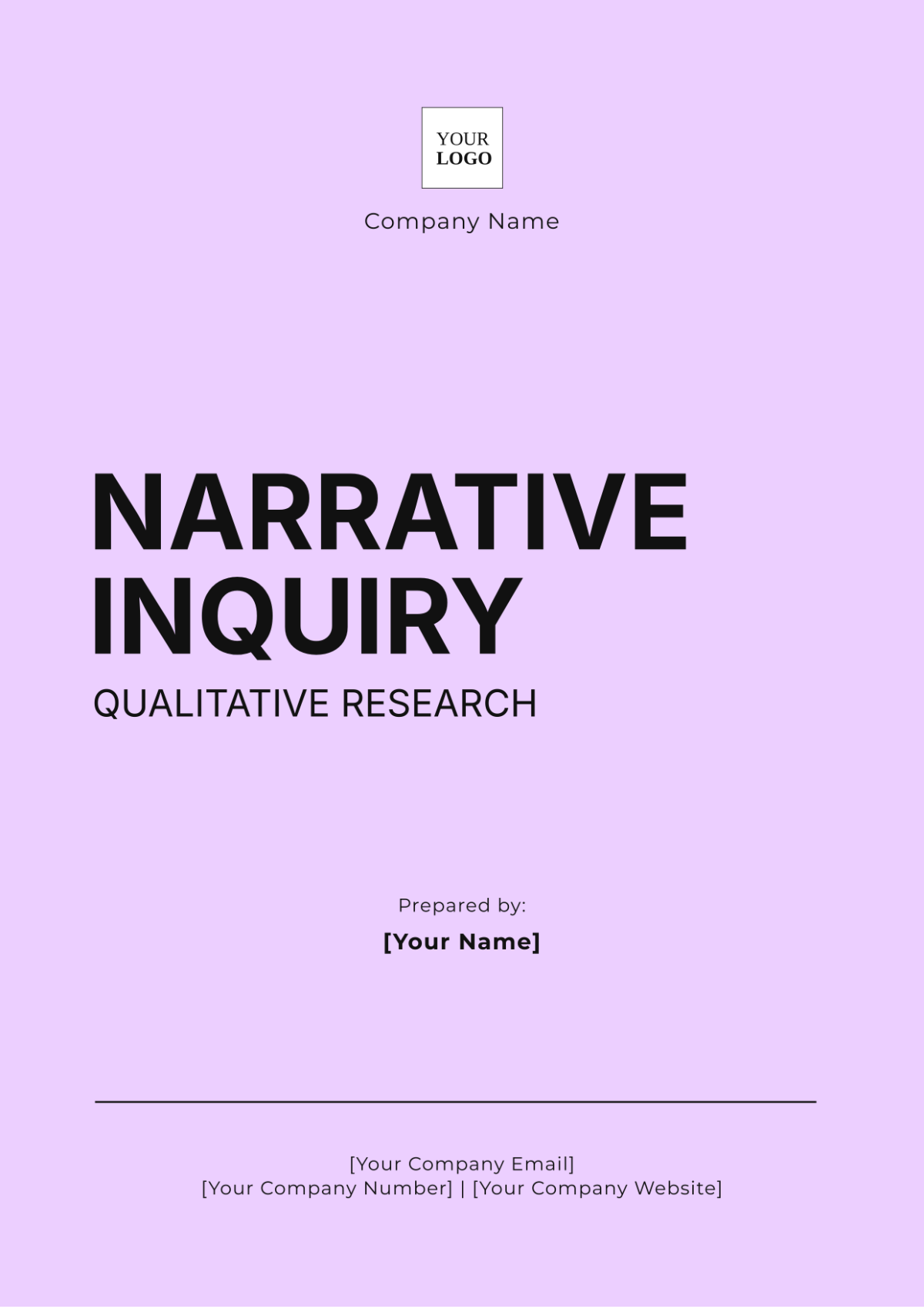 Narrative Inquiry Qualitative Research Template - Edit Online & Download