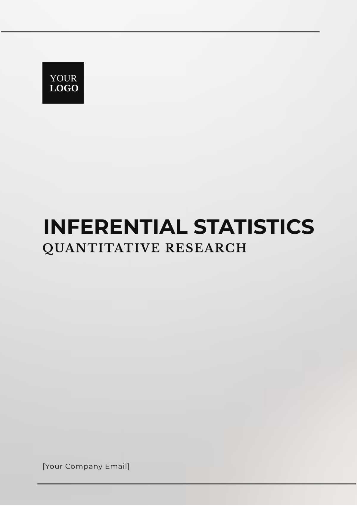 Inferential Statistics Quantitative Research Template - Edit Online & Download