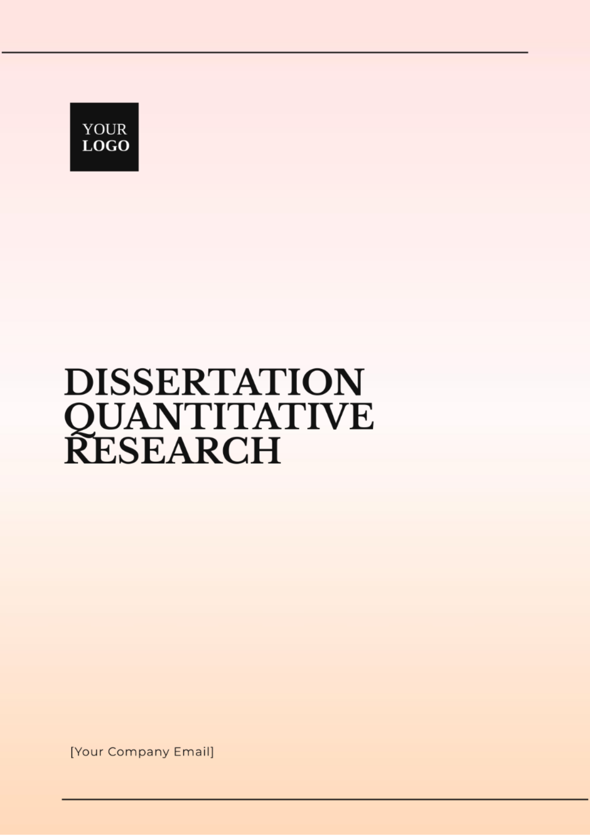 Dissertation Quantitative Research Template - Edit Online & Download