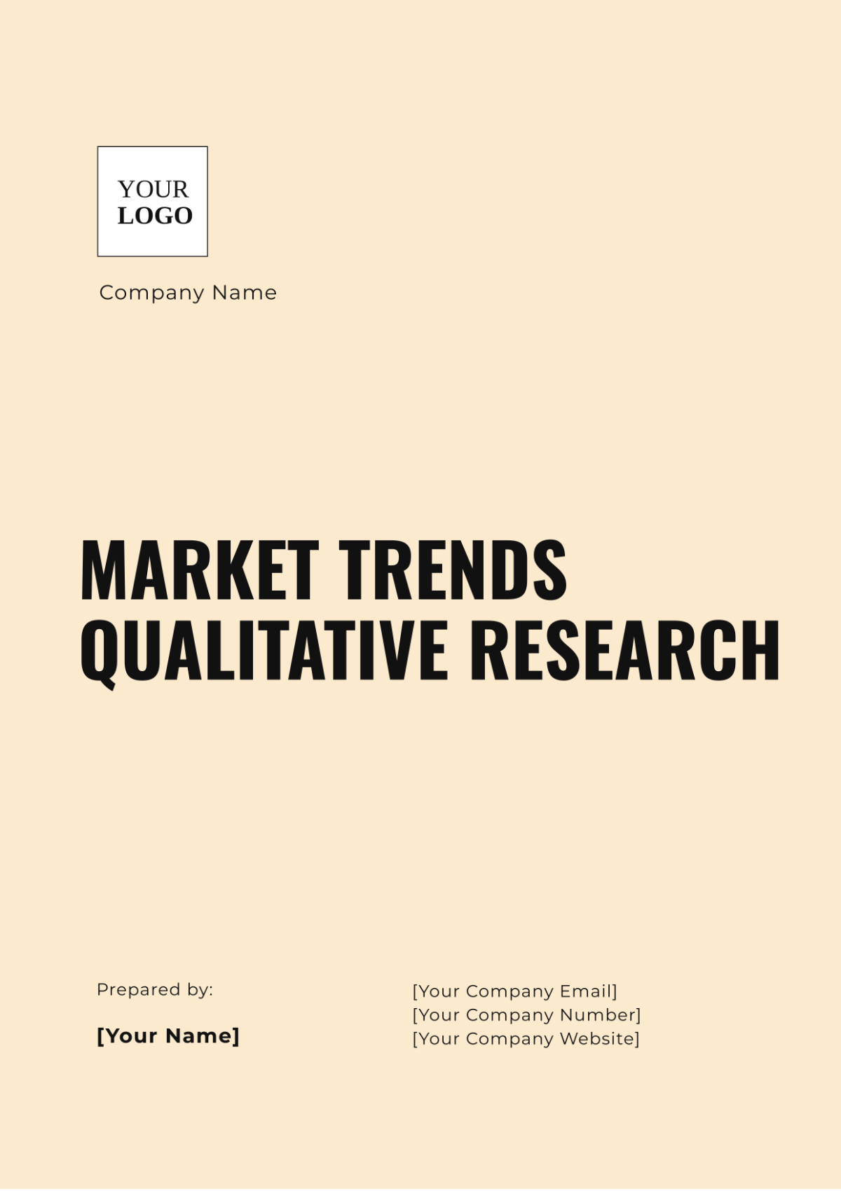 Market Trends Qualitative Research Template - Edit Online & Download