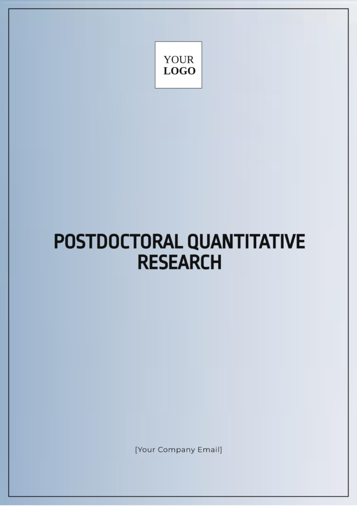 Postdoctoral Quantitative Research Template - Edit Online & Download