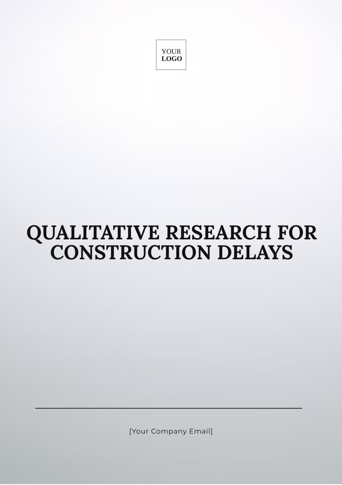 Qualitative Research for Construction Delays Template - Edit Online & Download