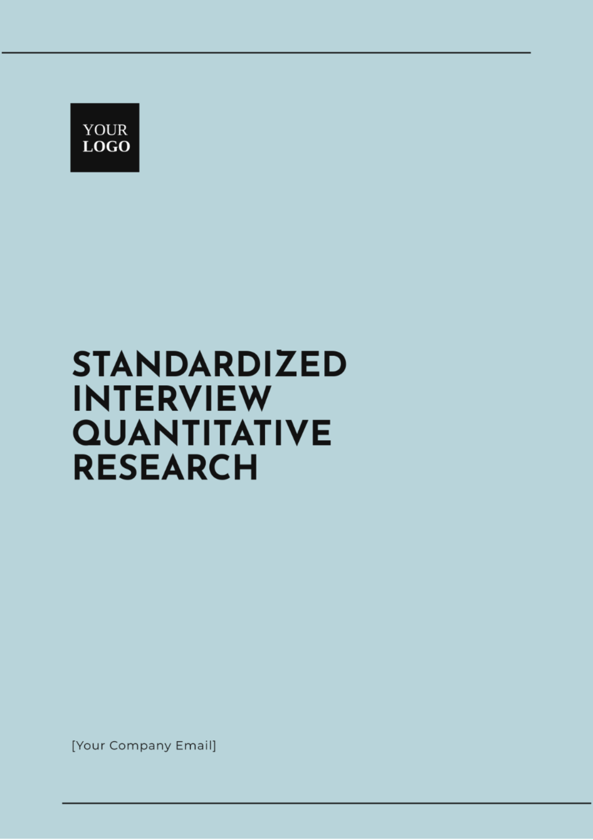 Standardized Interview Quantitative Research Template - Edit Online & Download