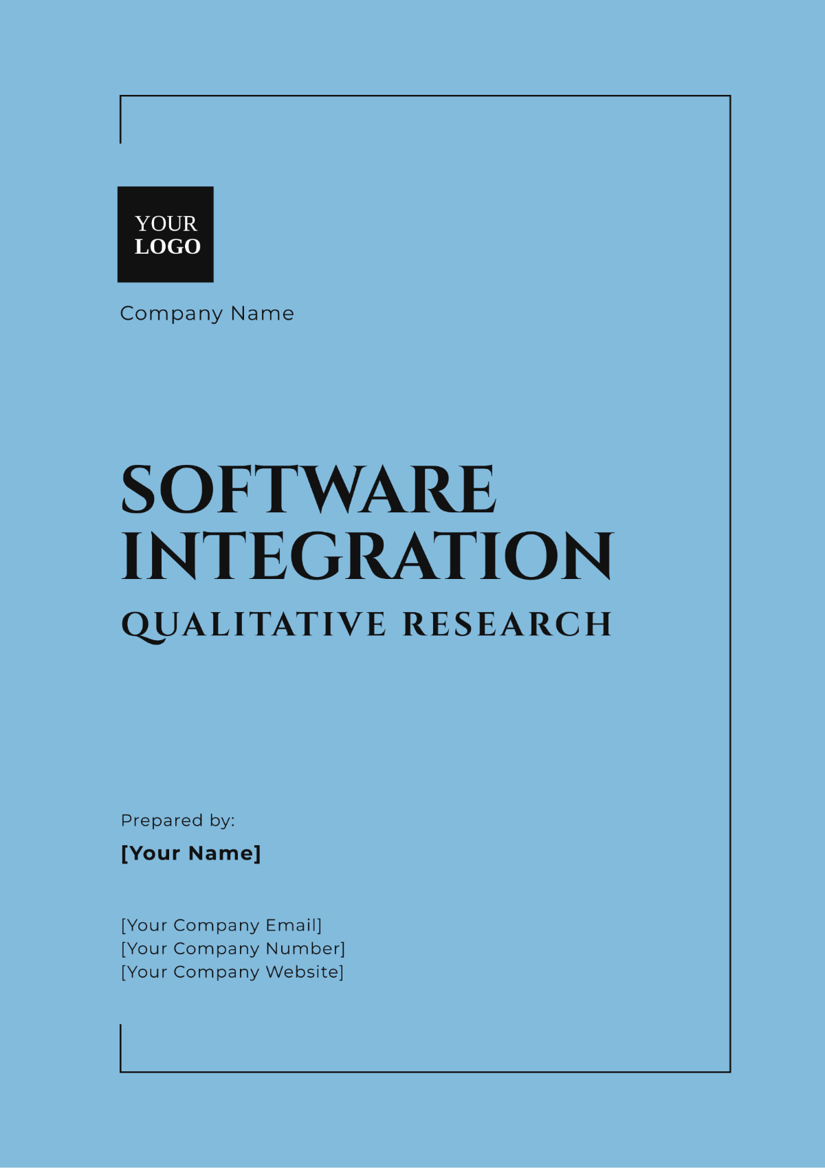 Software Integration Qualitative Research Template - Edit Online & Download