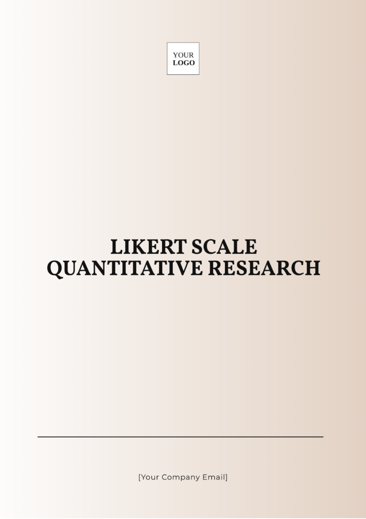 Likert Scale Quantitative Research Template - Edit Online & Download