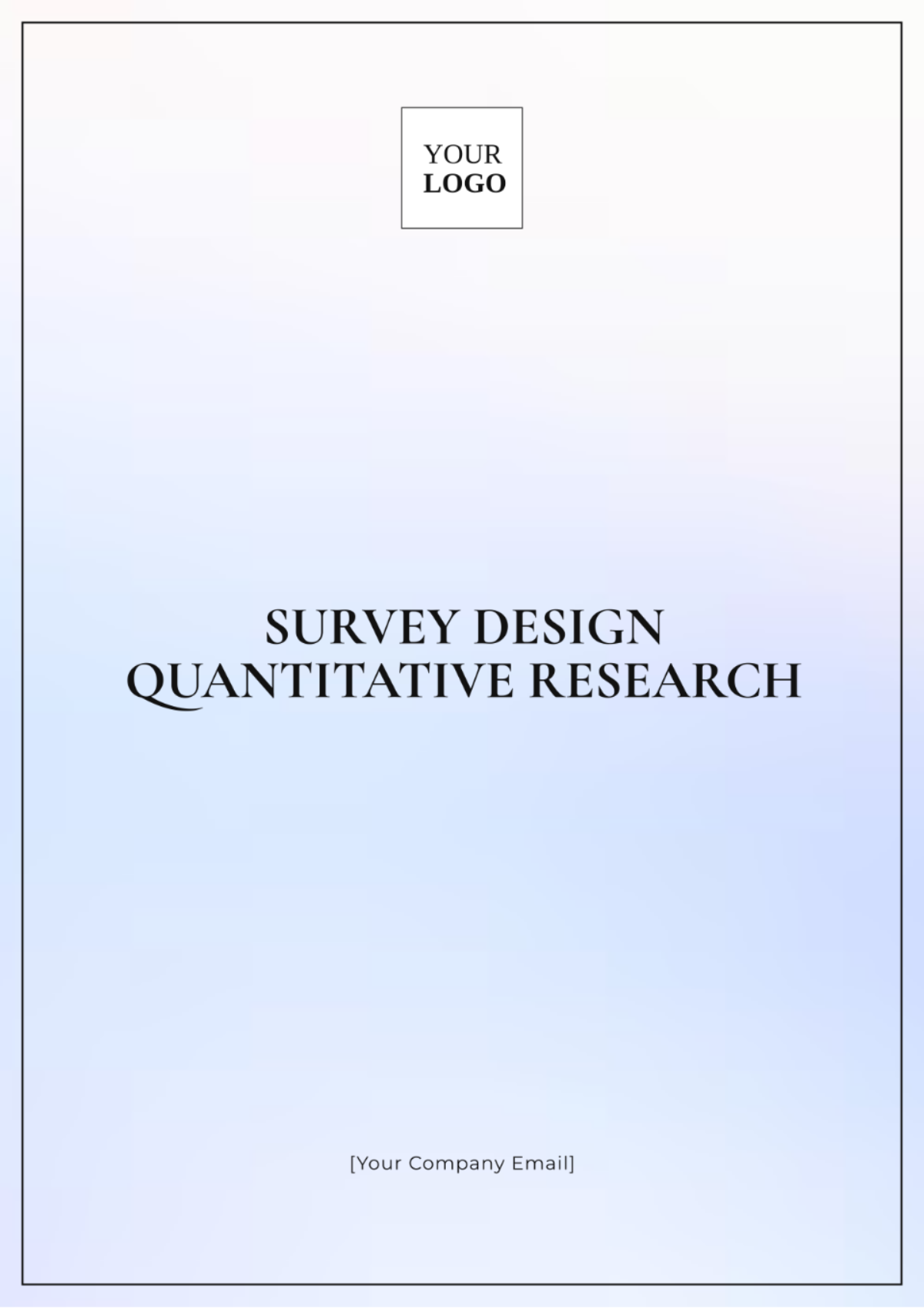 Survey Design Quantitative Research Template - Edit Online & Download