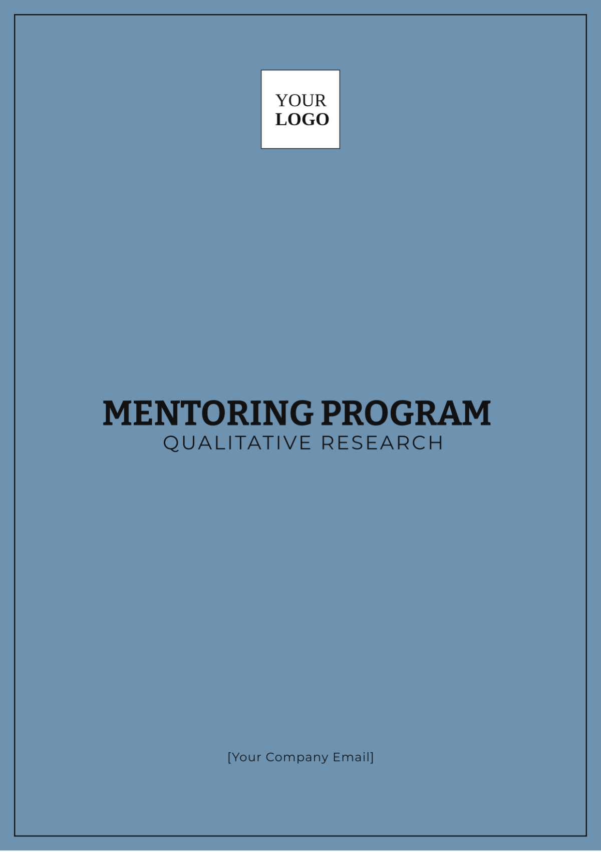 Mentoring Program Qualitative Research Template - Edit Online & Download