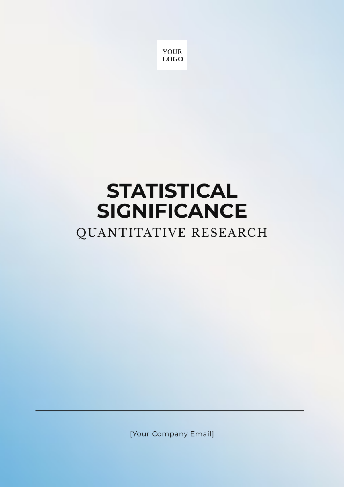 Statistical Significance Quantitative Research Template - Edit Online & Download