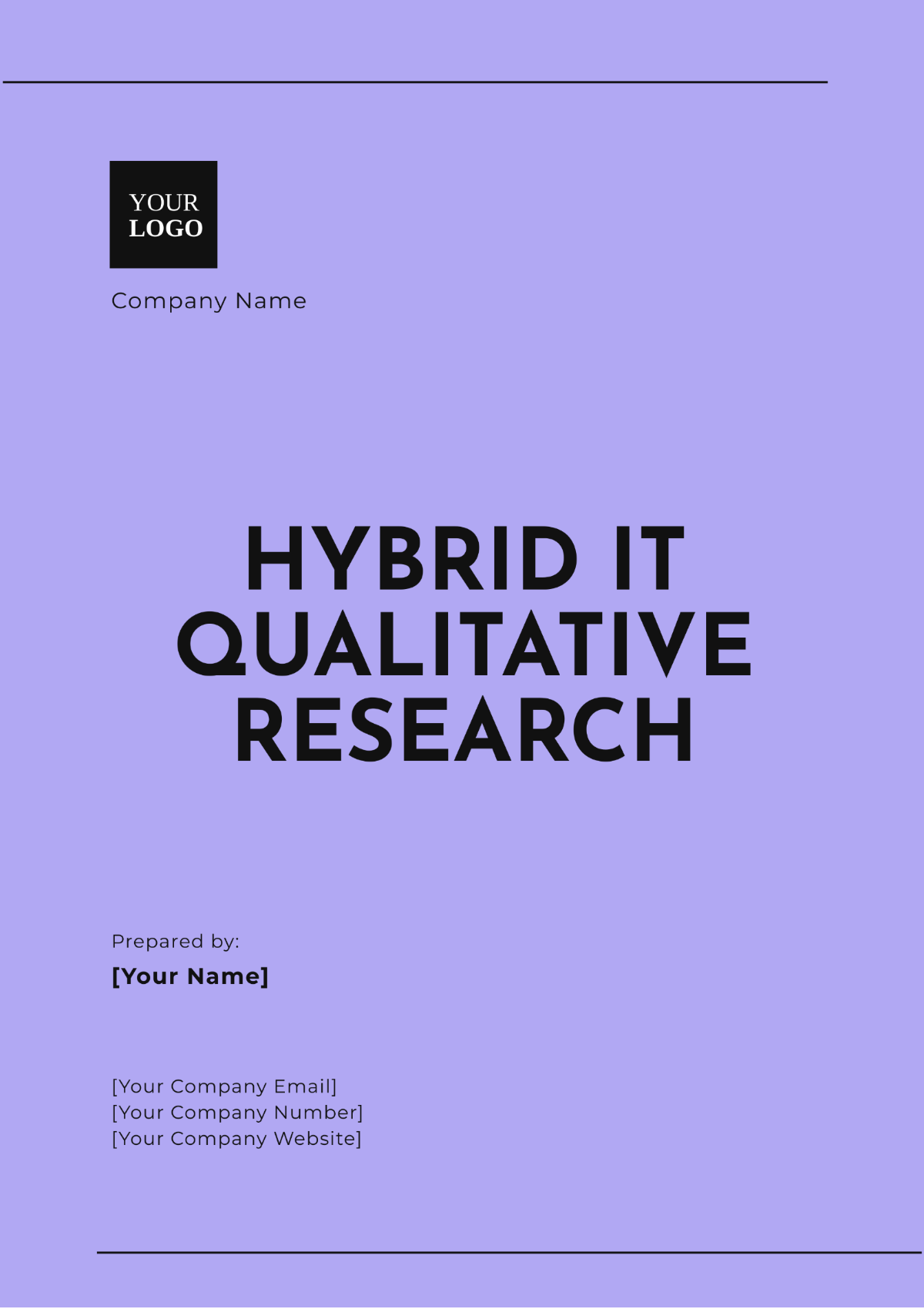 Hybrid IT Qualitative Research Template - Edit Online & Download