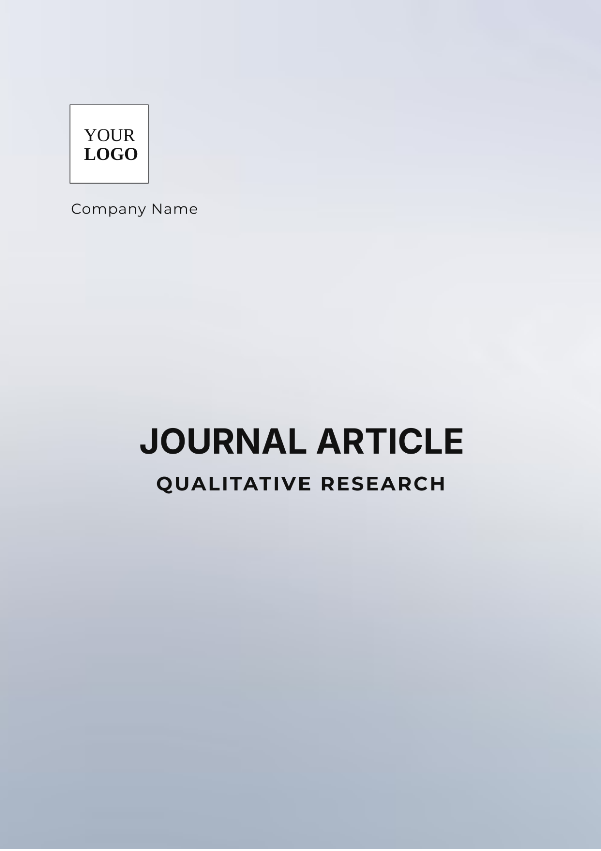 Journal Article Qualitative Research Template - Edit Online & Download