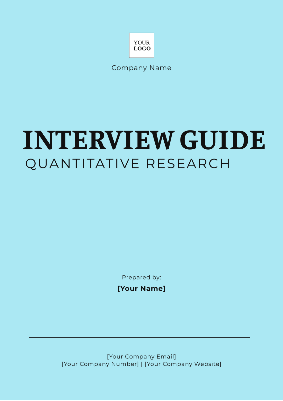 Interview Guide Quantitative Research Template - Edit Online & Download