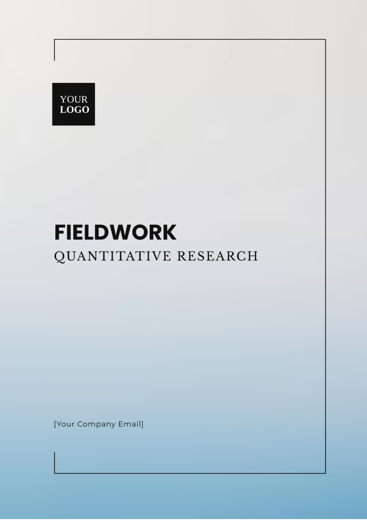 Fieldwork Quantitative Research Template - Edit Online & Download