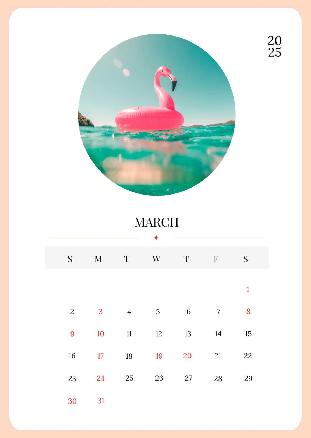 Free School Yearly Calendar Template to Edit Online