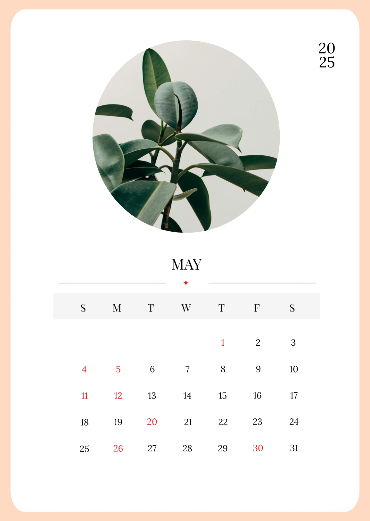 Free School Yearly Calendar Template to Edit Online
