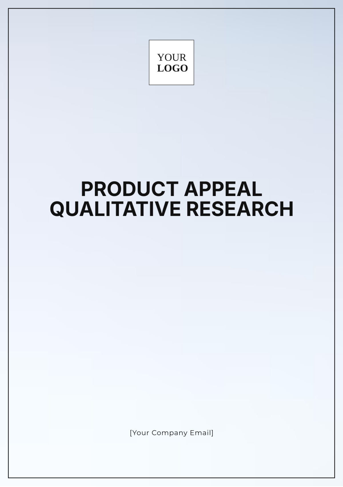 Product Appeal Qualitative Research Template - Edit Online & Download