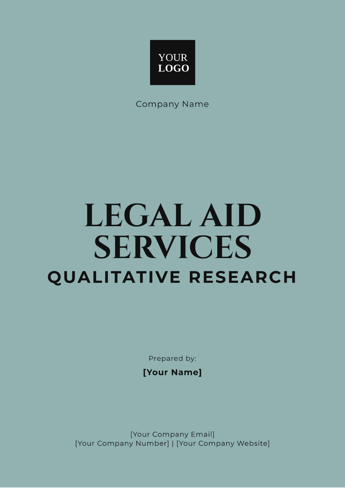 Legal Aid Services Qualitative Research Template - Edit Online & Download