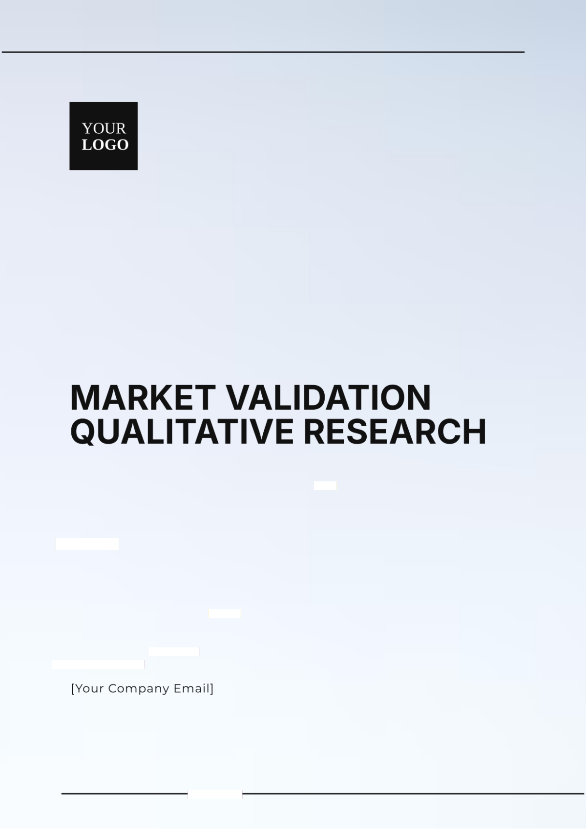 Market Validation Qualitative Research Template - Edit Online & Download