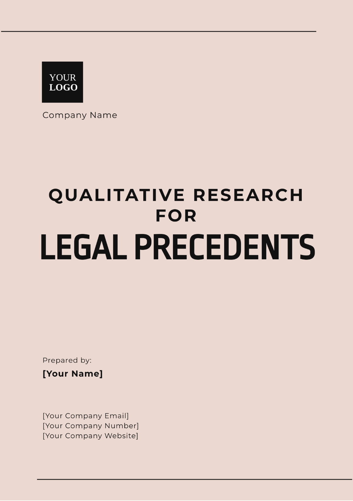 Qualitative Research for Legal Precedents Template - Edit Online & Download