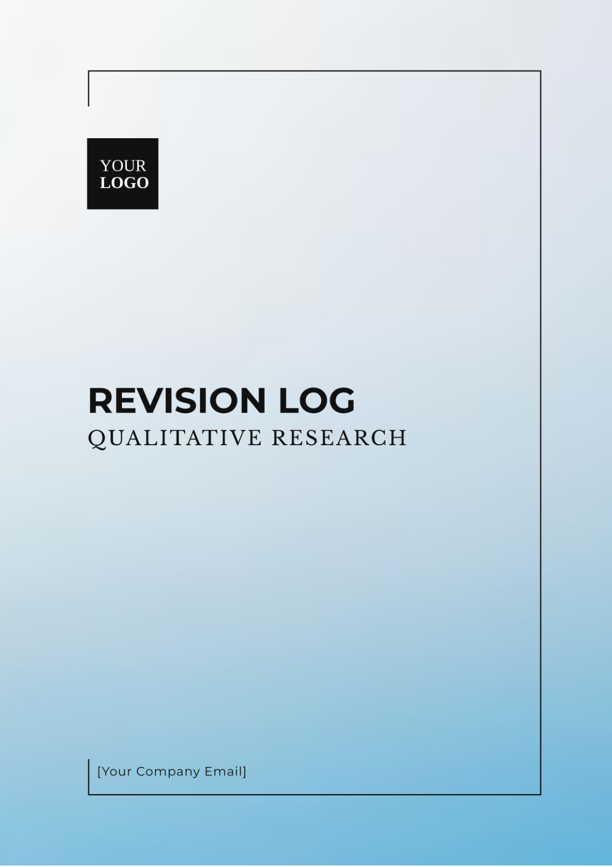 Revision Log Qualitative Research Template - Edit Online & Download