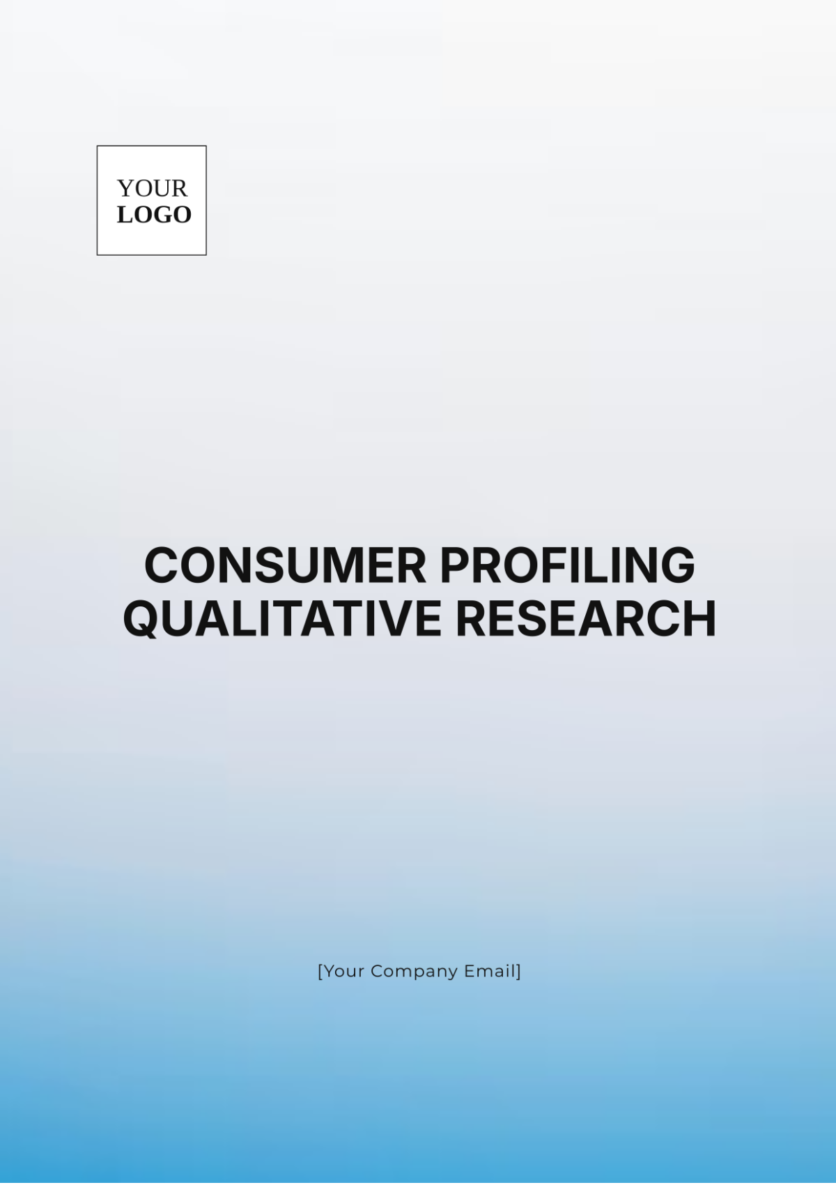 Consumer Profiling Qualitative Research Template - Edit Online & Download