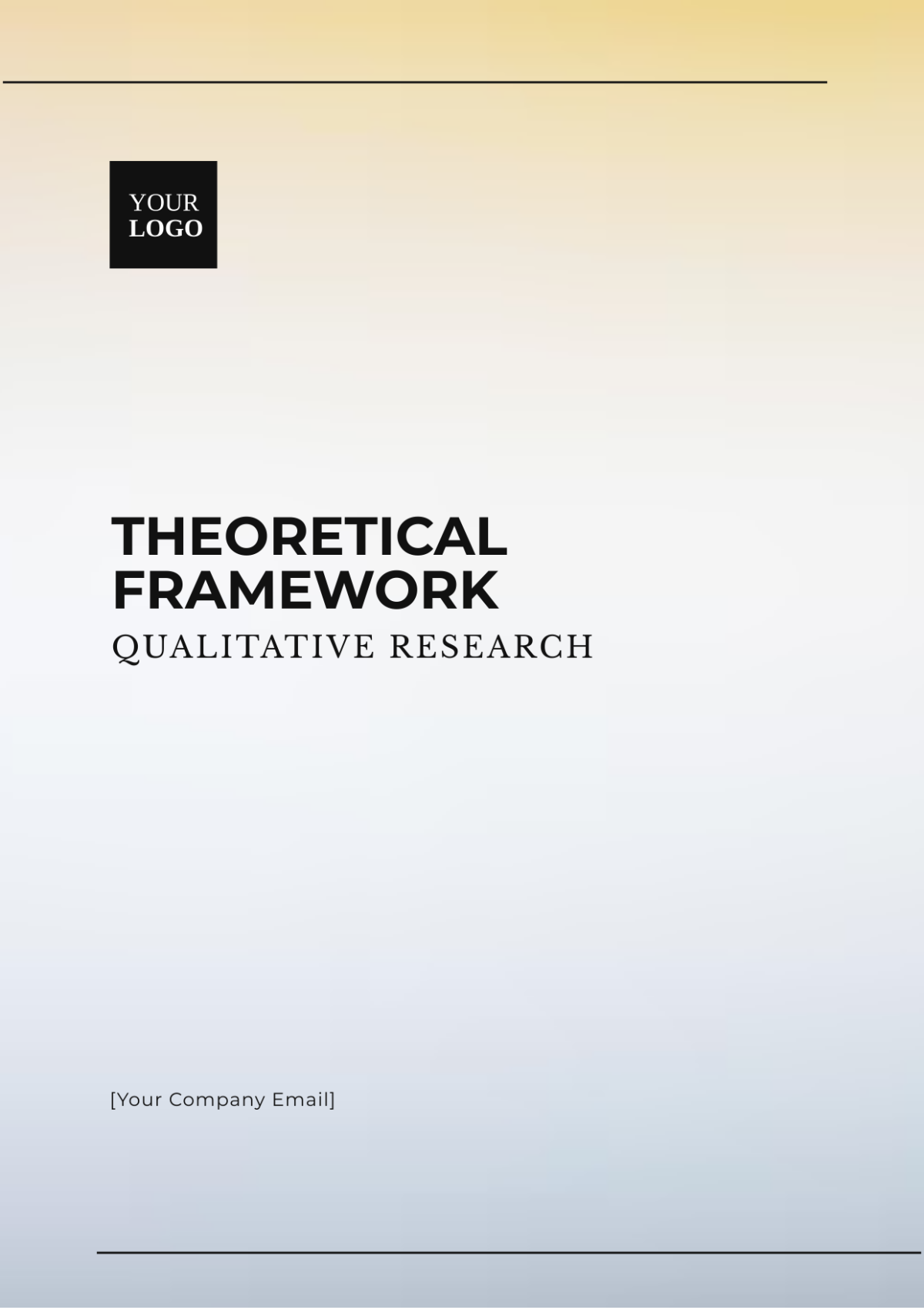 Theoretical Framework Qualitative Research Template - Edit Online & Download