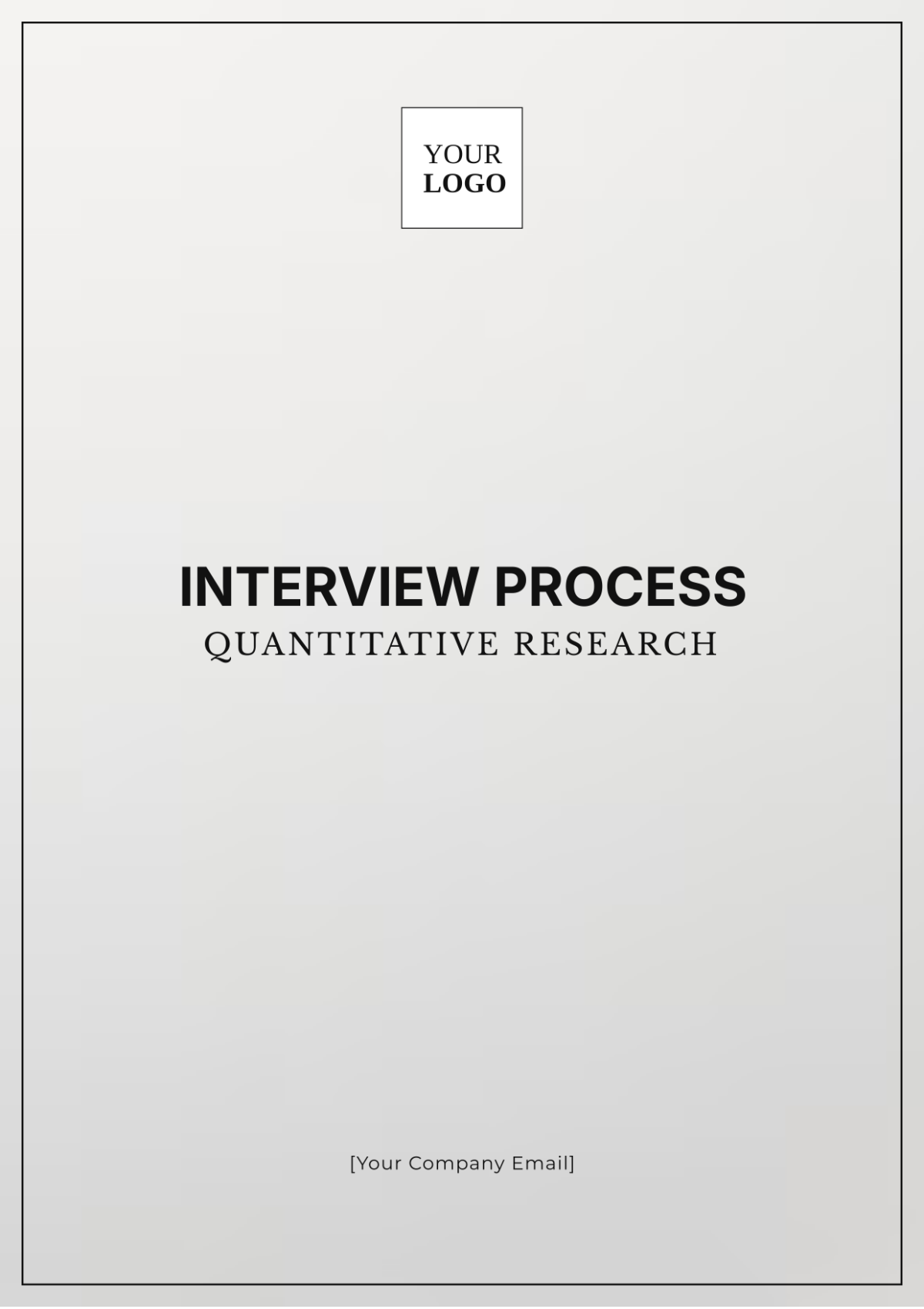 Interview Process Quantitative Research Template - Edit Online & Download