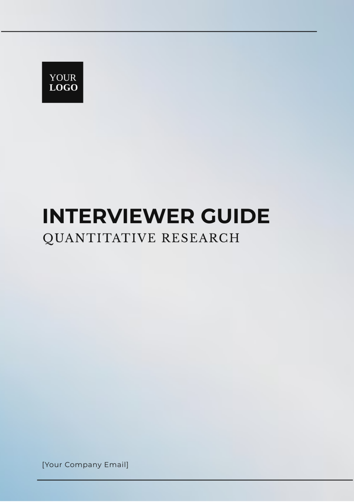 Interviewer Guide Quantitative Research Template - Edit Online & Download