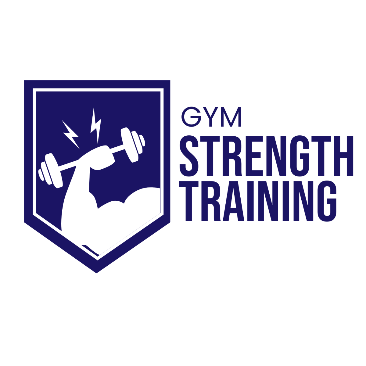 Gym Strength Training Logo