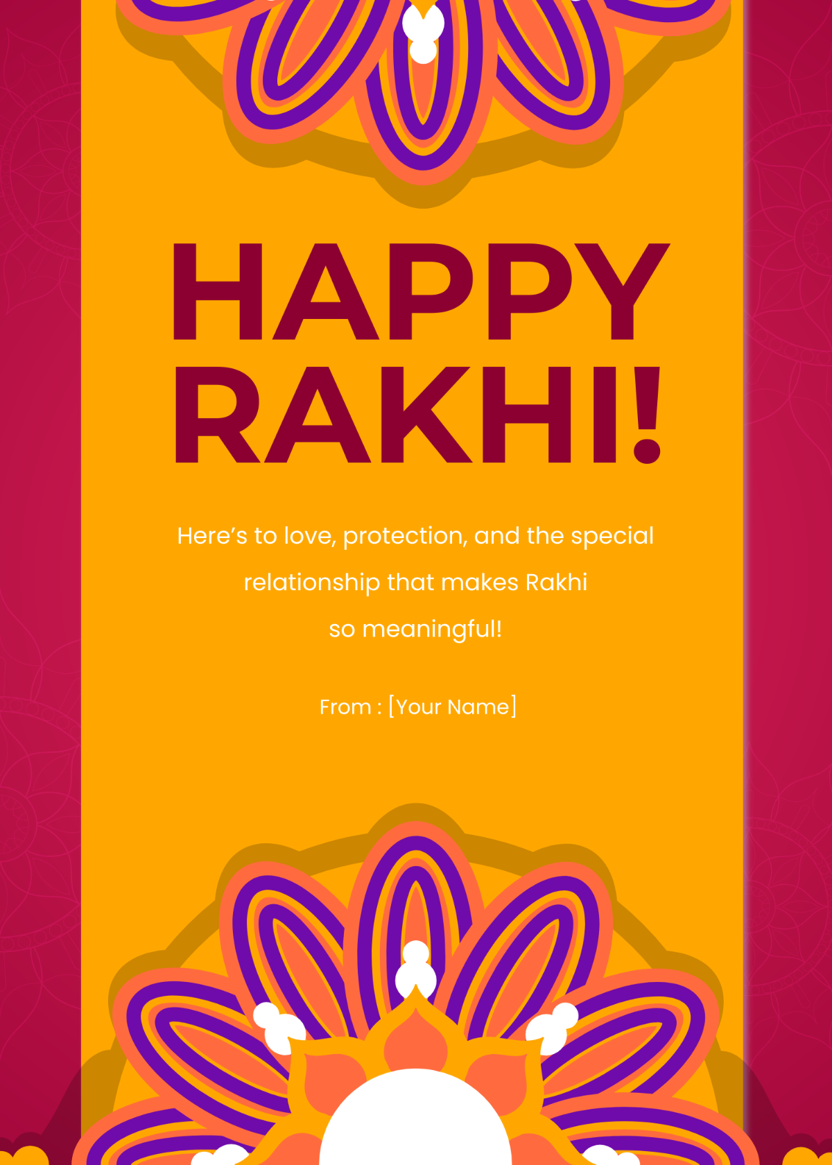 Happy Rakhi Template - Edit Online & Download