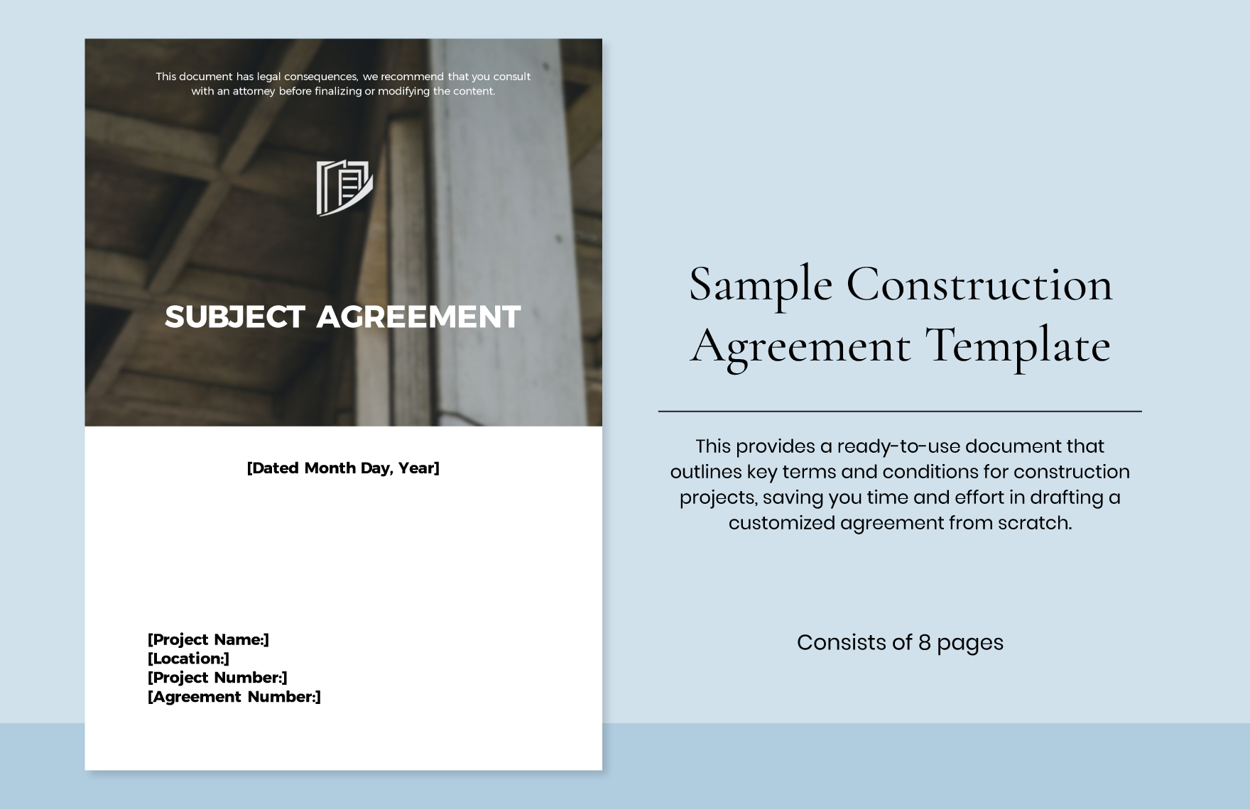 Sample Construction Agreement Template