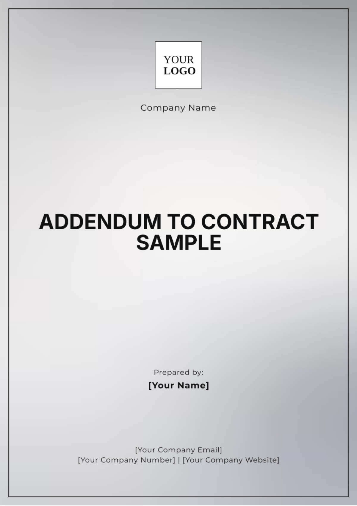 Addendum to Contract Sample Template - Edit Online & Download